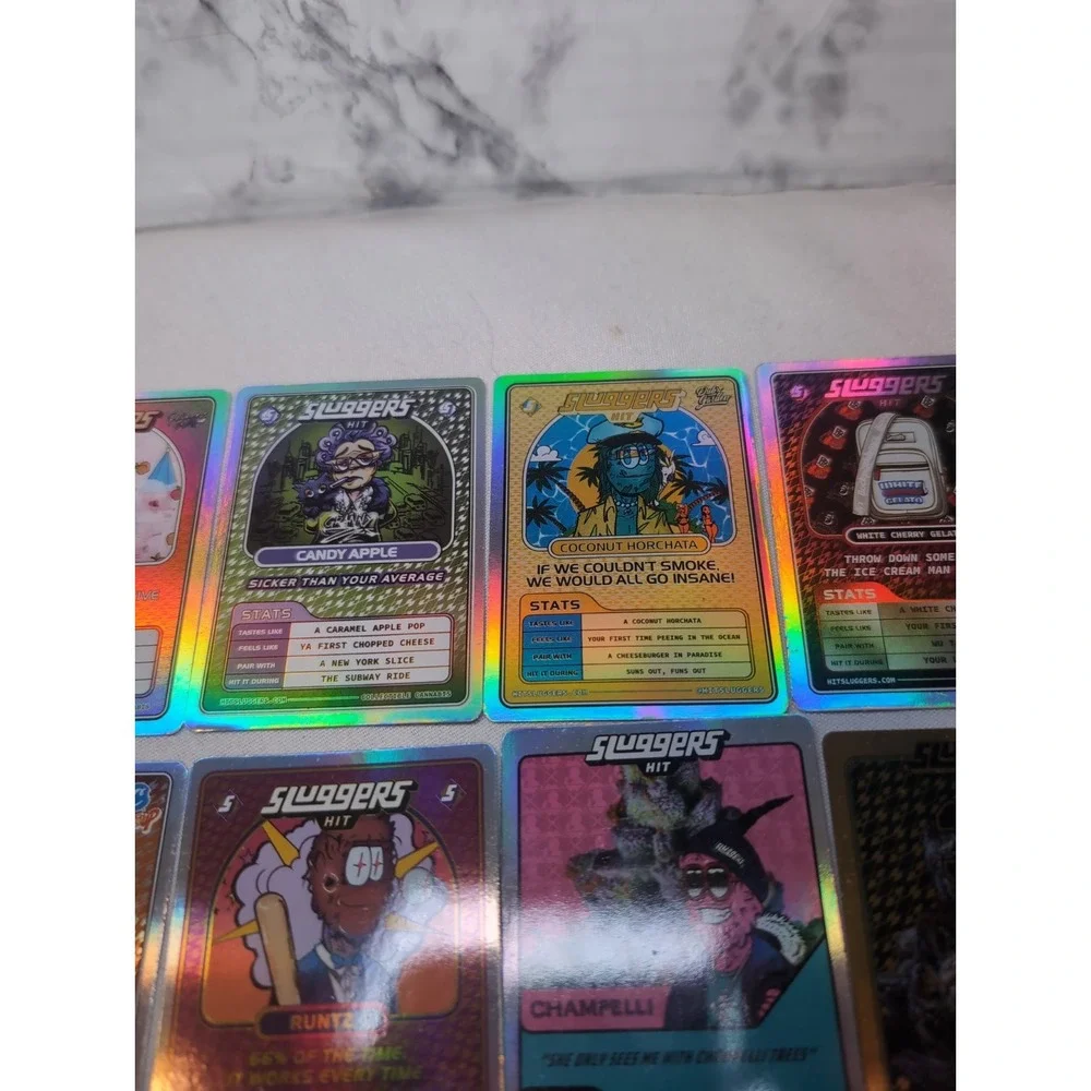 Sluggers Hit Lot of 15 Collectible Holographic Trading Cards 420